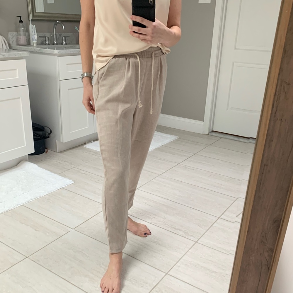 NWT prettylittlething, Doya stone casual trouser, 8